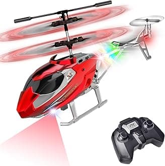 Remote Control Helicopter for Kids,Altitude Hold RC Helicopters with Gyro LED Light,2.4GHz Radio Controlled Aircraft Indoor Toy with 3.5 Channel,High&Low Speed,Gift for Boys Beginner