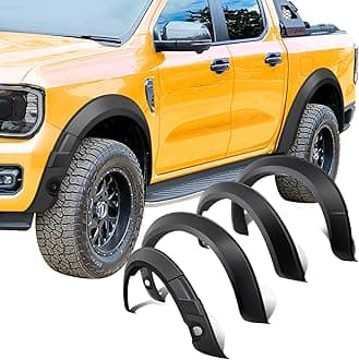 Fender Flares for Ford Ranger 2023 2024 2025, only for Ford Ranger Wildtrak T9 Wheel arches, Ranger Accessories Wheel Arch Extension 35MM Extra Tyre Coverage (with Park Assist Sensors)