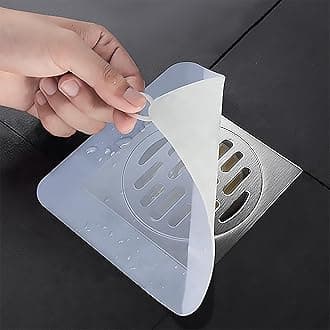 Silicone Tub Stopper Floor Drain Cover, 2 Pieces Sewer Anti-Odor Mat Deodorizing Drain Plugs for Kitchen, Bathroom and Laundry(6 x 6inch)