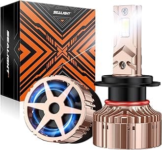 SEALIGHT High Power H7 LED Bulbs, 900% Brighter 1:1 Design H7 Light Bulbs, 40000 Lumens, 6000K Daylight White, Plug and Play with CANBUS Ready, Pack of 2