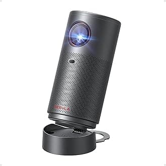 NEBULA Capsule Air Google TV Projector, Officially Licensed Netflix, 720p Smart Mini Projector with Wi-Fi and Bluetooth, 2 Hours of Playtime, Dolby Digital, Ultra Portable for Any Space