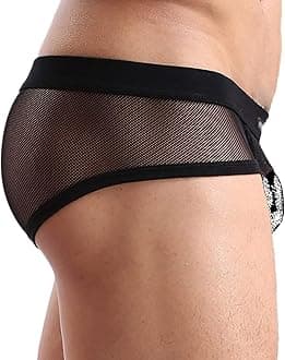 Men's Underwear Sexy Mesh Breathable Boxer Briefs Low Rise Cool Boxers Pack Set