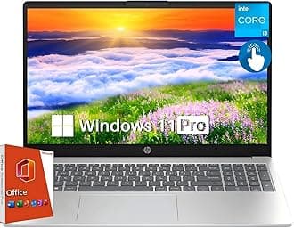 15.6" Touchscreen Business & Student Laptop Computer, Lifetime Office Pro, HD Touch-Screen, Intel 6-core i3-1215U, 16 GB RAM, 1 TB SSD, Long Battery Life, Wi-Fi 6E, Windows 11 Pro w/AI Copilot
