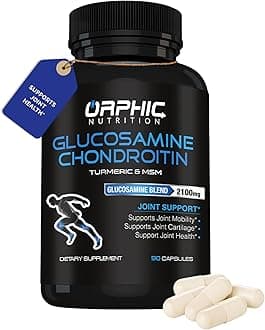 Glucosamine Chondroiting MSM 2100MG (90 Caps) - Joint Support Supplement for Men & Women* - Supports Joint Cartilage & Mobility