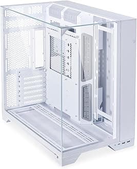 Lian Li O11 Vision White Aluminum/Steel/Tempered Glass ATX Mid Tower Computer Case White - O11VW.US