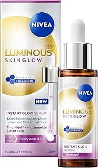 NIVEA Luminous 630 Even Glow Serum with Thiamidol 30ml, Serum for Face with Niacinamide and Aloe Vera, Refines Pores and Hydrates for Clear, Glowing Skin