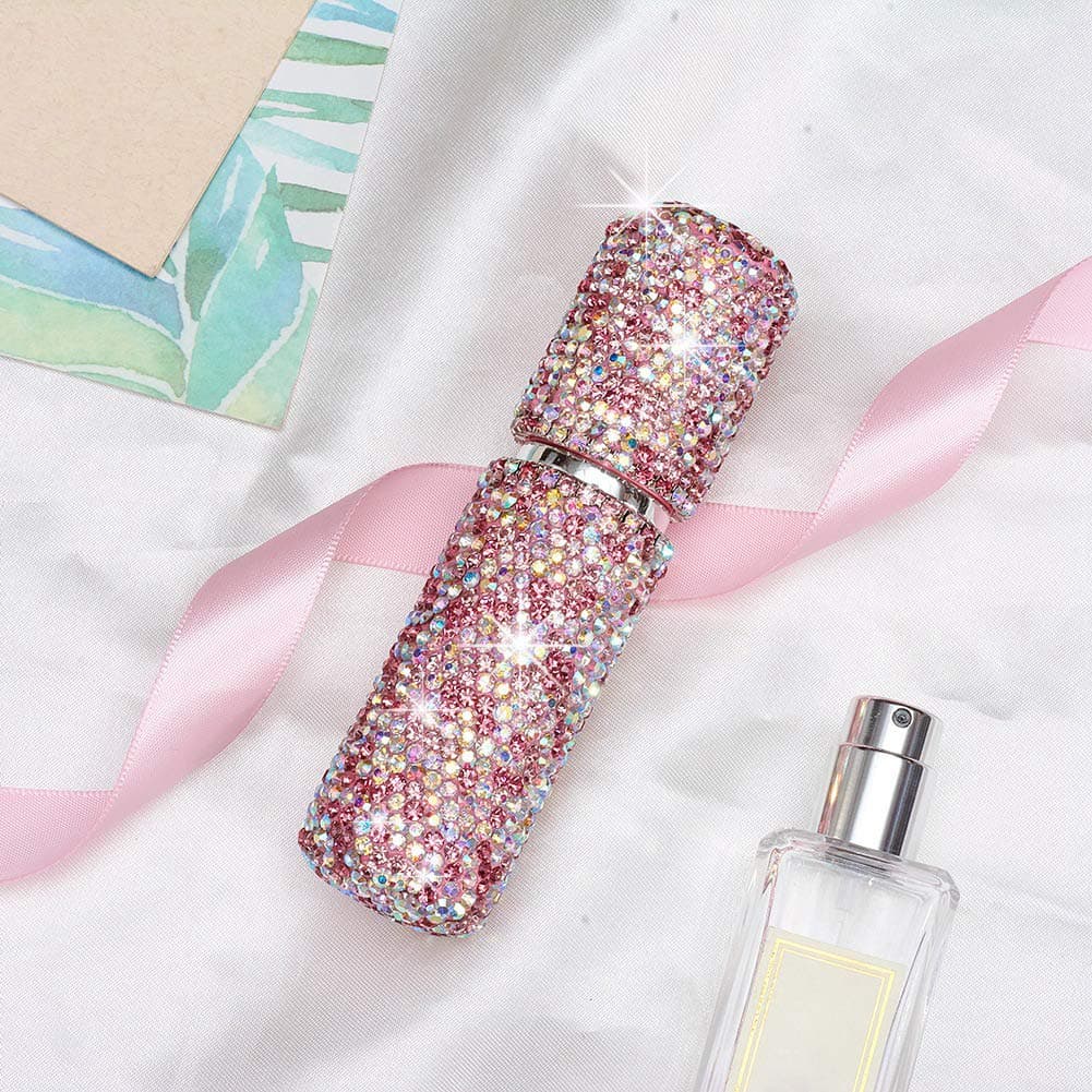XianghuangTechnologyPortable Mini Refillable Perfume Scent Atomizer- Shiny Diamonds Empty Spray Bottle for Traveling and Outgoing of 10ml