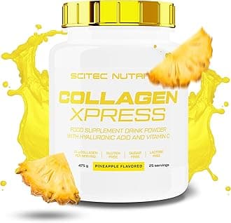 Scitec Nutrition Collagen Xpress – 15g Collagen per Dose – Gluten-Free, Sugar-Free Lactose-Free – with Vitamin C & Hyaluronic Acid, 475 g, Pinapple