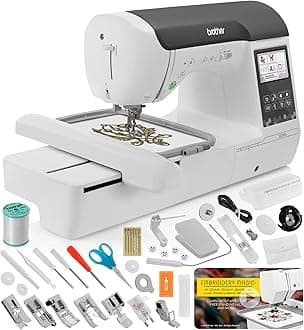 Brother SE2000 Sewing and Embroidery Machine, 5" x 7" Field Size, 241, Sewing Stitches, Cuts Jump Stitches, Wireless, WLAN, Includes Mr. Vac & Mrs. Sew - Embroidery Magic: Quick Start Video