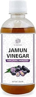 AL MASNOON Jamun Vinegar- Undiluted 300 ml Organic with Mother Raw, Unfiltered (Made with Organic Jamun Fruits)