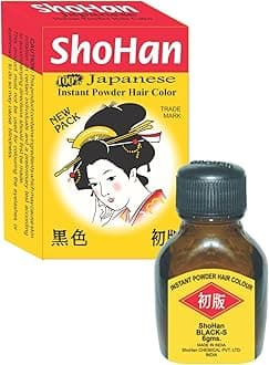 ShoHan Gentle Japanese Hair Dye, Anti-Hair Loss Instant Powder Hair Color, Dark Brown