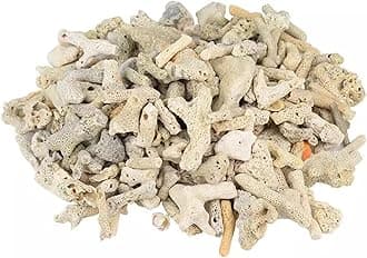 Fish Tank Coral Filter Fish Tank Filter Crushed Coral for Freshwater Aquarium Bio Ceramic Filter Media Fish Tank Filtration Material Pond Filter Media Reusable Aquarium Filter