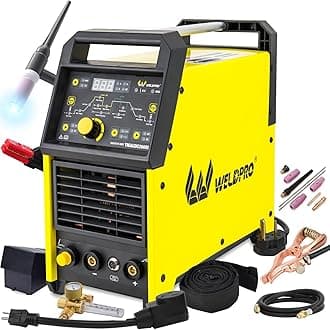 W Weldpro 2020 Digital TIG 200GD ACDC 200 Amp Tig/Stick Welder with Pulse CK 17 Worldwide Superflex Torch/with Trigger Switch Dual Voltage 220V/110V welding machine