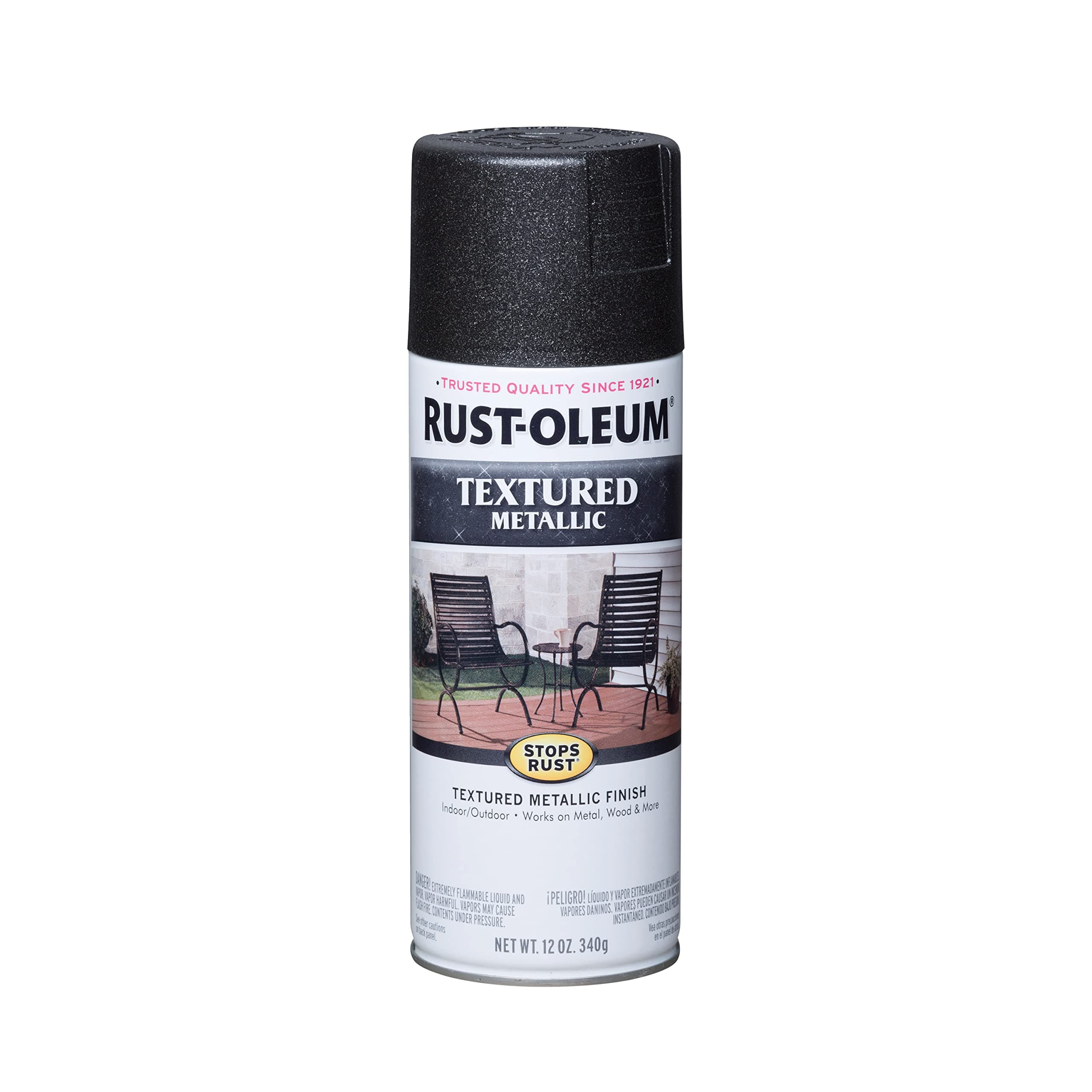 252303 Stops Rust Metallic Textured Spray Paint, 12 Oz, Galaxy