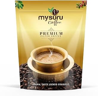 MYSURU COFFEE Premium Filter Coffee Powder 100g | Aromatic Taste [80% Coffee - 20% Chicory] | Traditional South Indian Blend | Freshly Roasted Ground Coffee