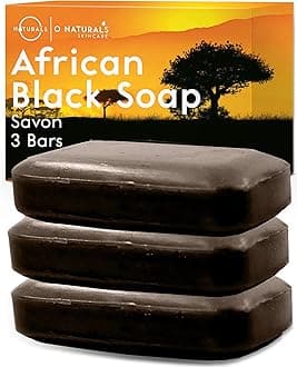 O NATURALS 3-Pack Organic Soap Bar 4oz each Set - 100% Vegan Cold Process Body Wash Scented Premium Essential Handmade Soap - Natural Soaps for Men Women, Face, Body - African Black