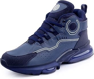 Bacca Bucci Hector Men's Street Style Hi-top Air Sole Solid Sneakers for Men | Casual Shoes for Men