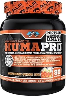 ALR Industries HumaPro Essential Amino Acid Formula | EAA Protein Supplement | Supports Muscle Recovery & Performance | Vegan, Gluten Free | 90 Servings (Southern Sweet Tea)