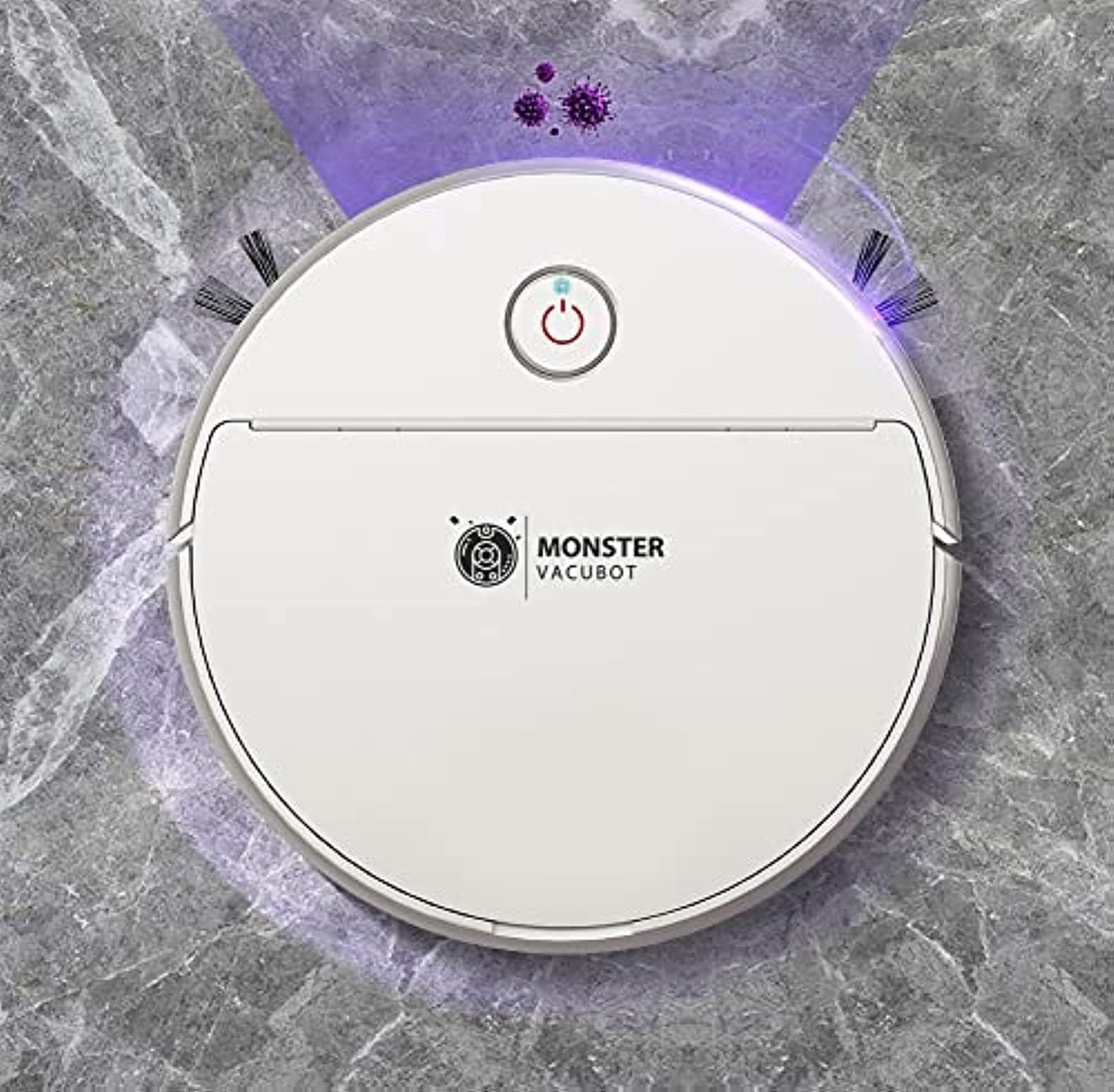 Robot Vacuum Cleaner, Super Slim, Light Weight, Moping, Sanitizing by UV Light technology and Rechargeable. This Robotic Sweeping, Cleaning, Moping, Sanitizing and Makes Your Life Easier.
