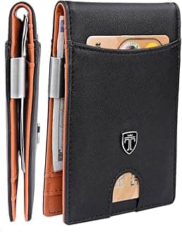 TRAVANDO Money Clip Wallet Rio - Mens Wallets Slim Front Pocket RFID Blocking Card Holder Minimalist Mini Bifold Gift Box