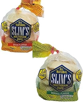MIXED CASE (6 x ORIGINAL / 6 x ONION) ALL NATURAL SLIMS 75G MULTIGRAIN POPS