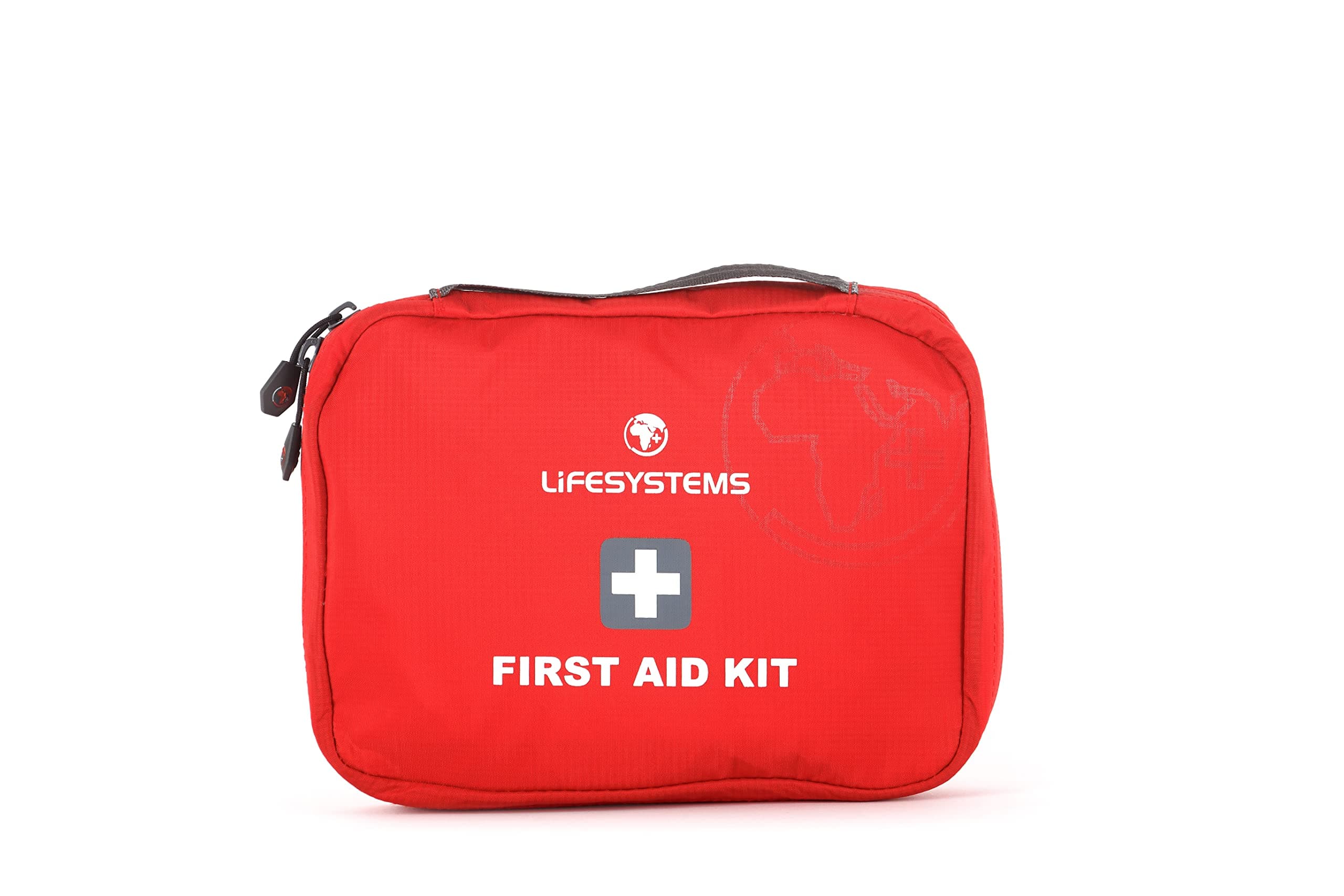 Lifesystems First Aid Case, Empty First Aid Bag To Design Your Own Kit, Includes Quick Find Labelling System, Red