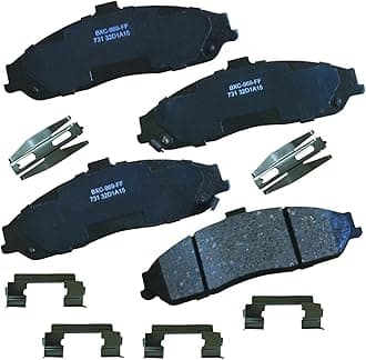 Bendix Premium SBC731 Ceramic Front Brake Pads for Cadillac XLR 2009-2004, Chevrolet Corvette 2013-1997, Pontiac GTO 2006-2005