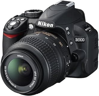 D3100 14.2MP Digital SLR Camera with 18-55mm f/3.5-5.6 Auto Focus-S DX VR Nikkor Zoom Lens - International Version (No Warranty)