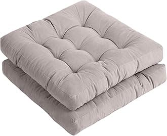 Tiita Outdoor Cushions Square Floor Pillow Thicken Tufted Seat Pad Large Floor Cushion for Yoga Meditation Living Room