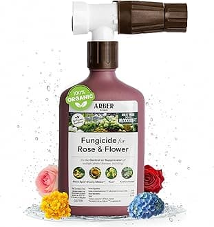 Organic Fungicide—Roses & Flowers, 16oz Ready-to-Spray | Stops Powdery Mildew, Black Spot, Rust, Blight | Bacillus amyloliquefaciens F727 | Pet-Safe, Pollinator-Friendly Garden Disease Control