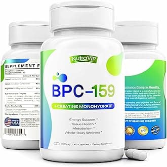 Body Performance Complex 159 Capsules with Calcium Magnesium Vitamin C and Creatine Monohydrate, Dietary Supplement - Non-GMO, Gluten-Free- 60 Capsules, Made in USA