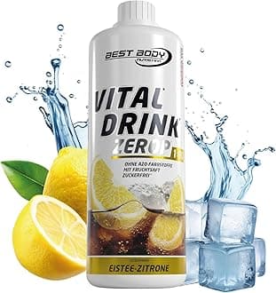 Best Body Nutrition Vital Drink Zerop (1000ml) Iced Tea Lemon - Intra- & Post-Workout - Intra-Workout
