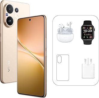 V60 5G - Desert Gold 12 + 512GB | 50MP ZEISS Camera | 3D curved 120Hz AMOLED Display | 6500mAh | IP69, 4Y Battery | 455 Days Screen Replace,24 Months Warranty - UAE Version
