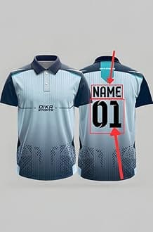 Custom Add Name and Number Jersey for Men Cricket t-Shirt | 2 Year to 5XL