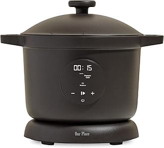 Our Place Dream Cooker | 6-quart Multicooker | 4 Versatile Modes | Pressure Cook, Slow Cook, Sear & Saute, Keep Warm | Hands-Free Steam Release | Tailored Control Panel | Char
