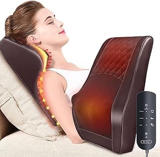 Boriwat Back Massager Neck Massager with Heat, Shiatsu Massage Pillow for Pain Relief, Massagers for Neck and Back, Shoulder, Leg, Gifts for Men Women Mom Dad, Stress Relax at Home Office and Car