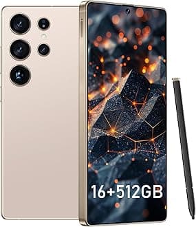 I25 Ultra Smartphone 8+256GB, 6.99" FHD+ Display, Snapdragon 8 Gen 3, 7000mAh, 68MP+108MP Cameras, Stylus Pen, Fingerprint & Face Unlock, GPS (ADesert Titanium)