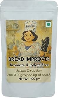 Bakease Bread Improver, 100g | Dough Enhancer for Soft, Fluffy Bread | Homemade & Professional Baking