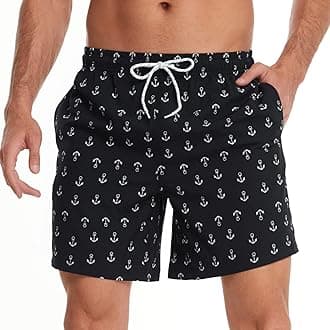 FEIXIANG Men's Quick Dry Swim Trunks Beach Shorts