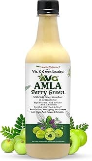 AVG Health Organics Amla Berry Green Juice | Pure Amla Extract - 500 ml | Rich in Vitamin C, Antioxidants | Boosts Immunity, Natural Detox, Hair & Skin Health | 100% Natural, No Added Sugar | Herbal Superfood