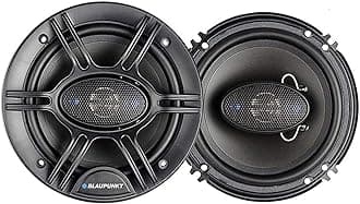 Blaupunk GTS655M 6.5 Inch 250W Slim Line, 4 Way Coaxial Car Audio Speaker, Set of 2