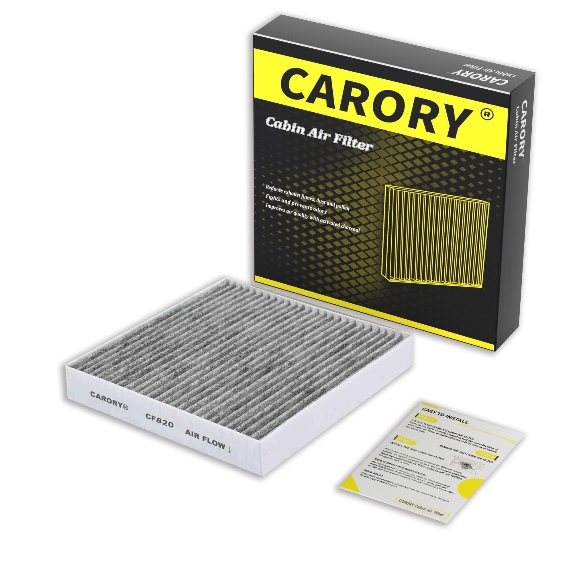 Cabin Air Filter with Activated Carbon for Select 2020-2025 Hyundai, Kia, Enesis Models - Elantra, Ionic 5/6, Santa Cruze/Fe, Sonata, Tucson, EV6, EV9, K5, Niro and more 2021 2022 2023 2024