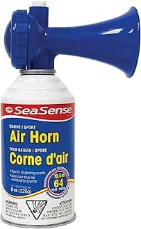 SeaSense Air Horn – Jumbo Size (8 oz), 127 dB – Loud 1 Mile Range, Meets EPA & USCG Standards – Great for Boat & Marine Safety, Ideal for Sporting Events Such as Football & Soccer