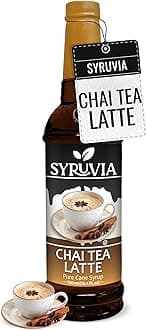 Chai Tea Flavored Syrup for Coffee, Drinks, Lattes, and Desserts – 25.4 fl oz,