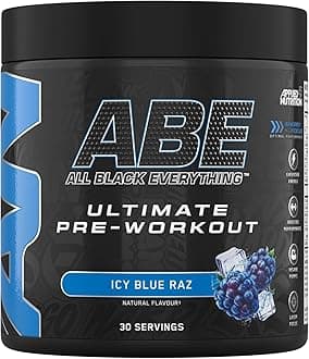 ABE Powder Pre Workout Food Supplement (375g - 30 Servings) (ICY Blue Raz)