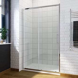 1300mm Sliding Shower Screen Panel 8mm Premium Safety Easy Clean Glass for Bath Shower Enclosure Cubicle Door