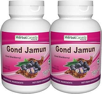 Harc Herbal Canada 100% Natural Jamun Gond | Blackberry | Supports Sugar Control | Healthy Liver function | Act As Blood Purifier (60g (Pack of 2))