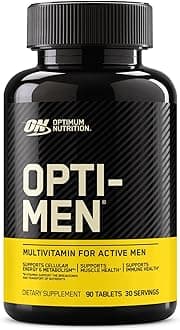 Optimum Nutrition Opti-Men, Vitamin C, Zinc and Vitamin D, E, B12 for Immune Support Mens Daily Multivitamin Supplement, 90 Count (Packaging May Vary)