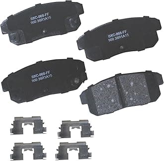 Bendix Premium SBC900 Ceramic Rear Brake Pads for INFINITI G20 2002-2001, I30 2001, I35 2004-2002, Nissan Altra EV 2001-2000, Maxima 2003-2000, Sentra 2006-2002