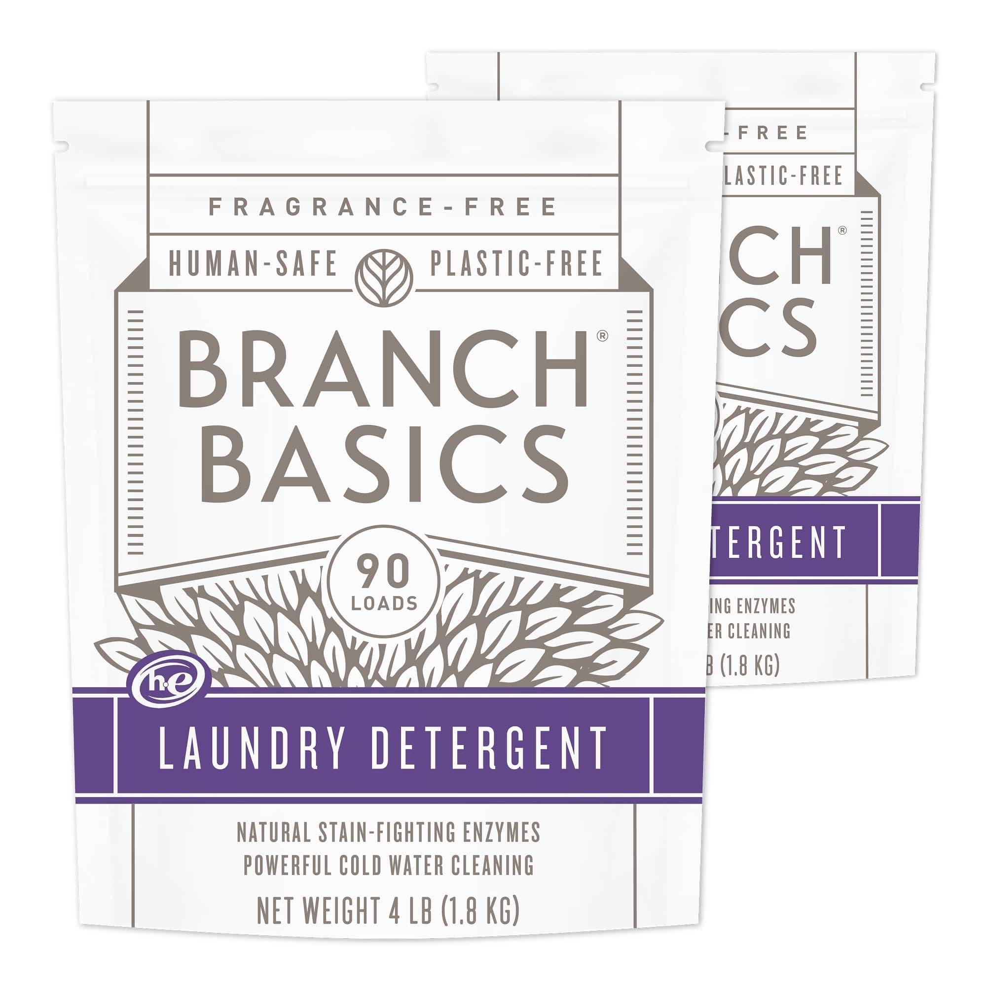 Branch Basics Laundry Detergent – 2 Pack, 4lbs per | Plant & Mineral-Based Fo...